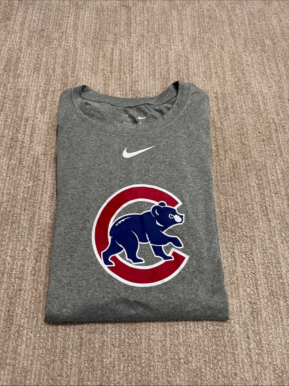 Nike Chicago Cubs Men's S Blue Dri-FIT Short Sleeve MLB Performance Shirt